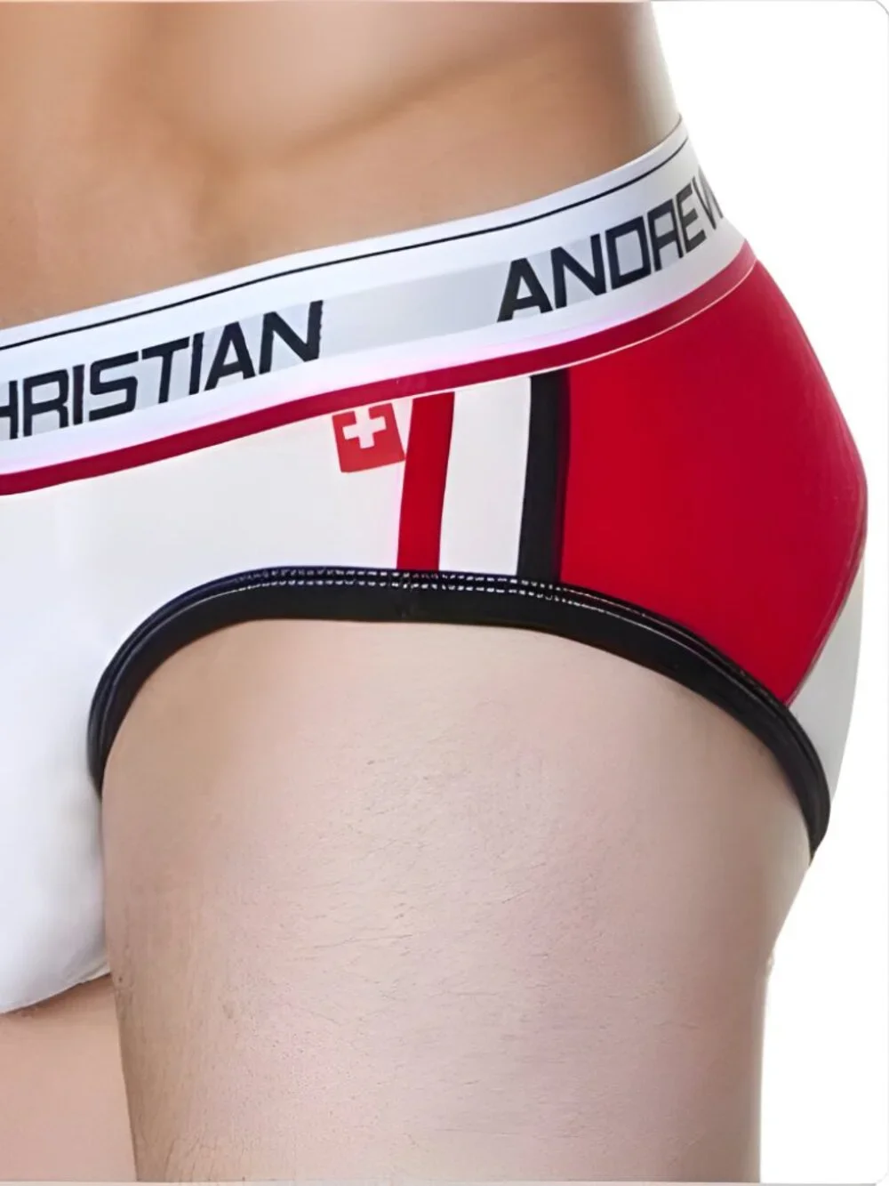 Andrew Christian Vintage Briefs Large White NEW